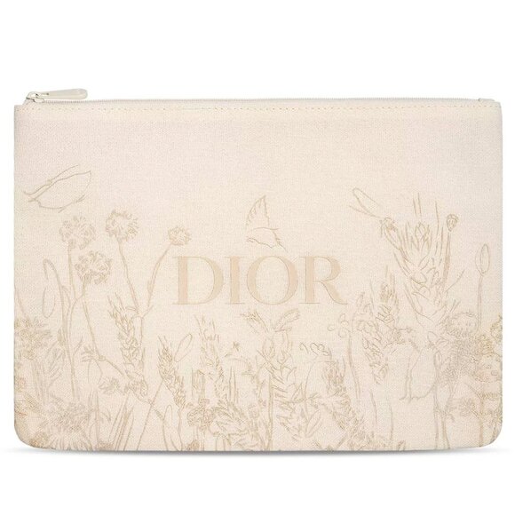 Dior Beauty Spring Flower Slim Clutch Makeup Bag - Picture 1 of 8